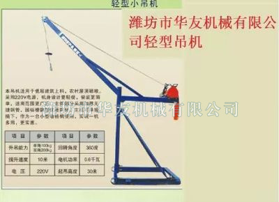 點(diǎn)擊查看詳細(xì)信息<br>標(biāo)題：華友機(jī)械家用小吊機(jī) 閱讀次數(shù)：8510